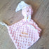Doudou DODO personnalisé  57x53cm avec Prénom et/ou Date de naissance en minky